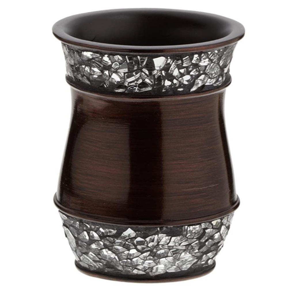 Elite Tumbler Bronze Glass Crystal Trim